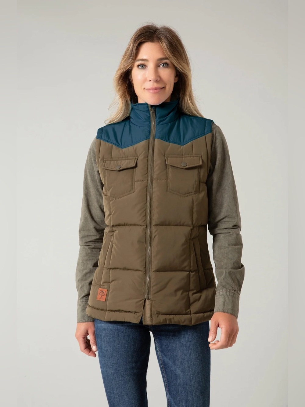 Kimes Ranch Wyldfire Puffer Vest Army Green XXL NWT